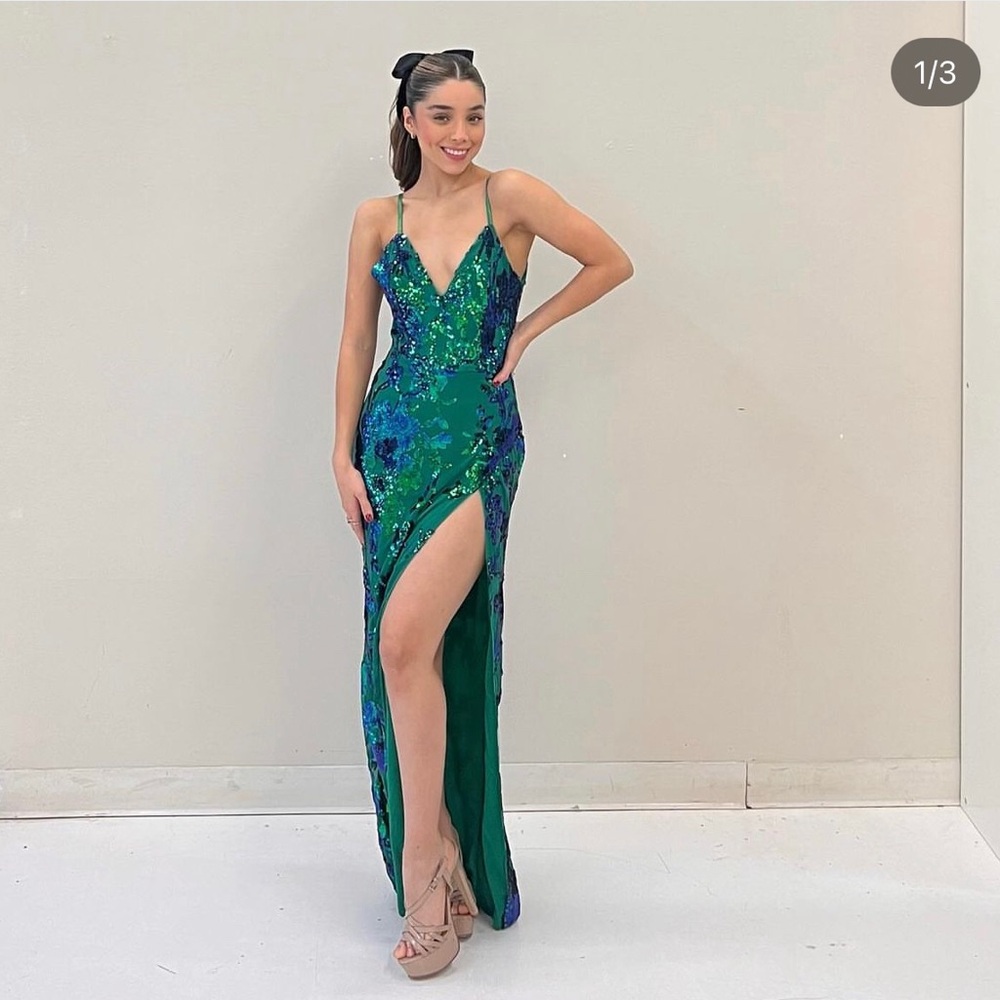 SEQUIN EVENING DRESS. SOLD OUT IN STORE